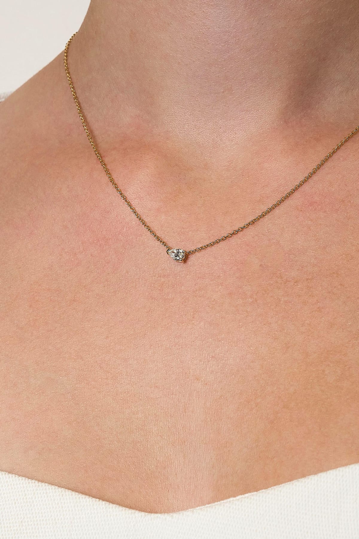 Lana… 0.30ct Lab Diamond Pear Pendant With 9ct Gold Chain - Image 3